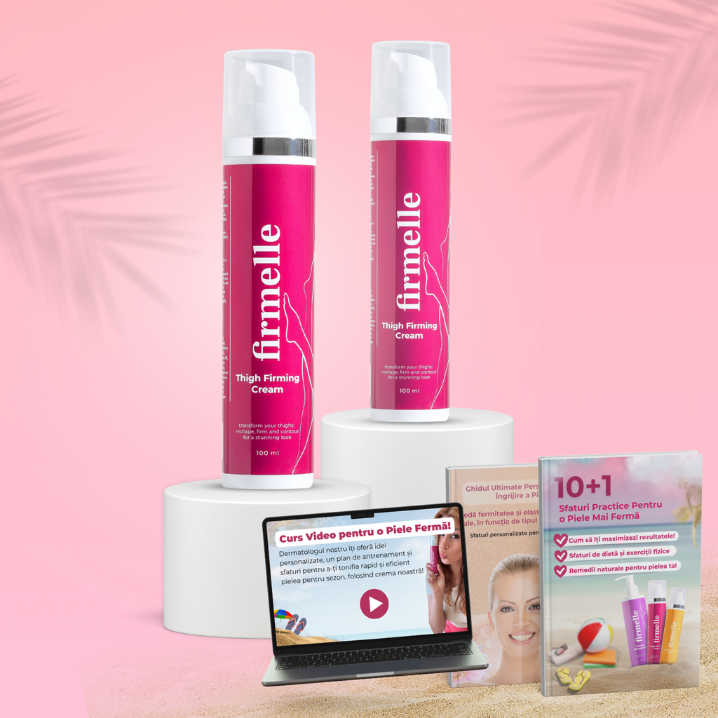 2 Creme Pentru Fermitatea Coapselor 100 ml + 2 E-book-uri GRATUITE + Curs Video
