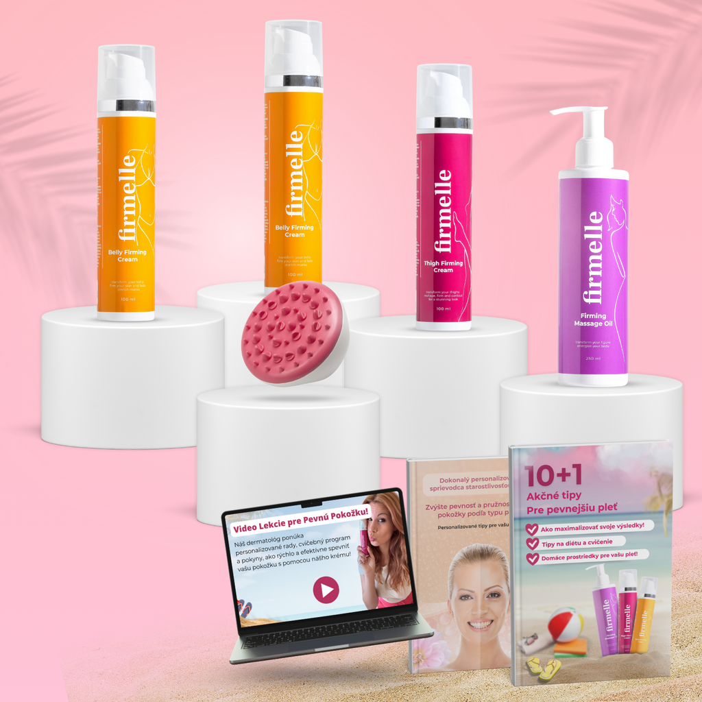 + 2 Cremă Pentru Abdomen 100 ml    + 1 Creme Pentru Fermitatea + 1 Masaj Anticelulitic + 1 Ulei de Masaj 250 m + 2 E-book-uri GRATUITE + Curs Video